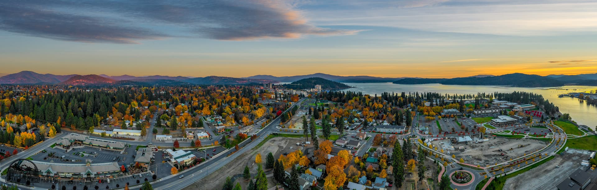 Coeur d'Alene homes on the lakefront